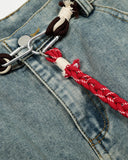 Acid Wash Stitching Baggy Jeans | Inflation Streetwear INFLATION