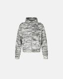 Camo Boxy Zip Up Hoodie | Inflation Streetwear