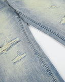 Whisker Wash Ripped Baggy Jeans | Inflation Streetwear