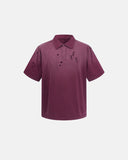 distressed ripped washed polo t shirt