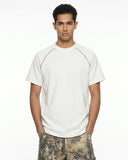 Contrast Color Stiching Stretch T-shirt | Inflation Streetwear INFLATION