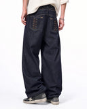 streetwear denim featuring side lace construction