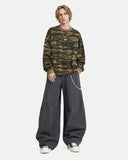Washed Embroidered Barrel Cargo Pants | Inflation Streetwear
