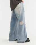 Distressed Ripped Blue Jeans | Inflation Streetwear INFLATION