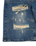 Heavy Washed Distressed Baggy Jorts | Inflation Streetwear INFLATION