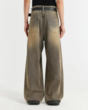 Brown Acid Wash Baggy Jeans | Inflation Streetwear INFLATION
