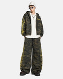 Cropped Script Zip Hoodie Oversized | Inflation Streetwear
