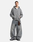 Star Patched Baggy Jeans | Inflation Streetwear