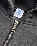 INFLATION Grey Boxy Zip Up Hoodies INFLATION