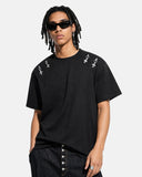 relaxed fit hardware detail t-shirt men