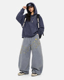 Washed Embroidered Star Barrel Sweatpants | Inflation Streetwear