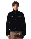 Cropped Suede Cotton Padded Jacket | Inflation Streetwear INFLATION