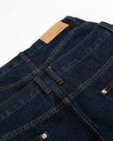 Double Waist Studded Denim Long Jorts | Inflation Streetwear INFLATION