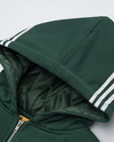 Gothic Striped Hooded Bomber Jacket  | Inflation Streetwear INFLATION