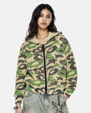Camo Mega Zip Knit Sweater | Inflation Streetwear