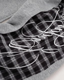 Plaid Panel Zip-Up Hoodie | Inflation Streetwear
