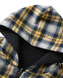 Yellow Plaid Reversible Zip-Up Hoodie | INFLATION Streetwear INFLATION