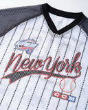 Pinstripe Colorblock Mesh Jersey | Inflation Streetwear INFLATION