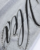 Rhinestone Script Baggy Sweatpants | Inflation Streetwear INFLATION