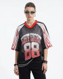 Flame Graphic Mesh Jersey | Inflation Streetwear INFLATION