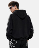 Script Graphic Boxy Zip Up Hoodie | Inflation Streetwear
