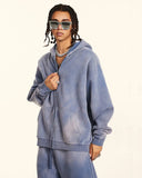 Acid Washed Zip Up Hoodies | Inflation Streetwear INFLATION