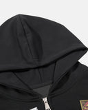 Retro Graphic Boxy Zip Up Hoodie | Inflation Streetwear