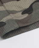 Camo Slogan Graphic Waffle T-Shirt | Inflation Streetwear