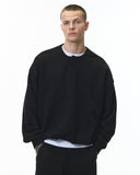 Boxy Fit Henley Collar Sweatshirt | Inflation Streetwear INFLATION