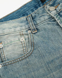 Deconstructed Bamboo Weave Baggy Jeans | Inflation Streetwear INFLATION