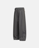 Pinstripe Buttons Barrel Suit Pants | Inflation Streetwear INFLATION
