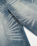 Acid Wash Whisker Bamboo Weave Jeans | Inflation Streetwear INFLATION