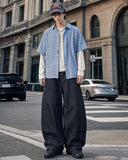 INFLATION Raw Color Barrel Baggy Jeans INFLATION