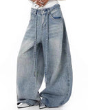 Rhinestone Baggy Barrel Jeans | Inflation Streetwear INFLATION