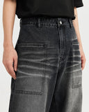 Black Washed Baggy Jeans | Inflation Streetwear INFLATION
