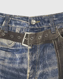 Colorblock Digital Printing Cotton Jeans | Inflation Streetwear INFLATION