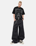 Portrait Graphic Waffle Boxy T-Shirt | Inflation Streetwear INFLATION