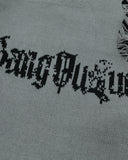 Distressed Gothic Graphic Knit Sweater | Inflation Streetwear