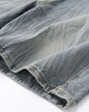 Heavy Distressed Wide-Leg Denim Jorts | Inflation Streetwear INFLATION