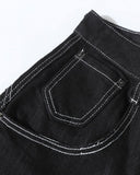 Raw Metal Clasp Baggy Jeans | Inflation Streetwear INFLATION