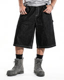 Contrast Stitching Raw Cargo Jorts | Inflation Streetwear INFLATION