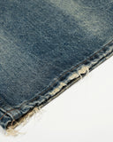 Whiskered Distressed Baggy Jeans | Inflation Streetwear