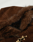 Faux Fur Lined Clasp Bomber Jacket | Inflation Streetwear INFLATION