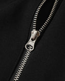 Metal Clasp Boxy Zip Up Jacket | Inflation Streetwear