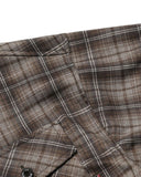 Plaid Script Embroidered Shirt | Inflation Streetwear INFLATION