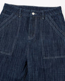 Dark Indigo Baggy Barrel Jeans | Inflation Streetwear INFLATION