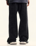 Washed Ribbon Wide Leg Sweatpants | Inflation Streetwear INFLATION