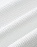 white 250g waffle fabric texture close up