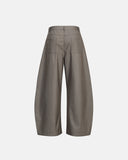 Asymmetric Pleated Barrel-Leg Suit Pants | Inflation Streetwear INFLATION