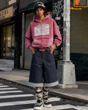 Graphic Ripped Washed Zip Up Hoodies | Inflation Streetwear INFLATION